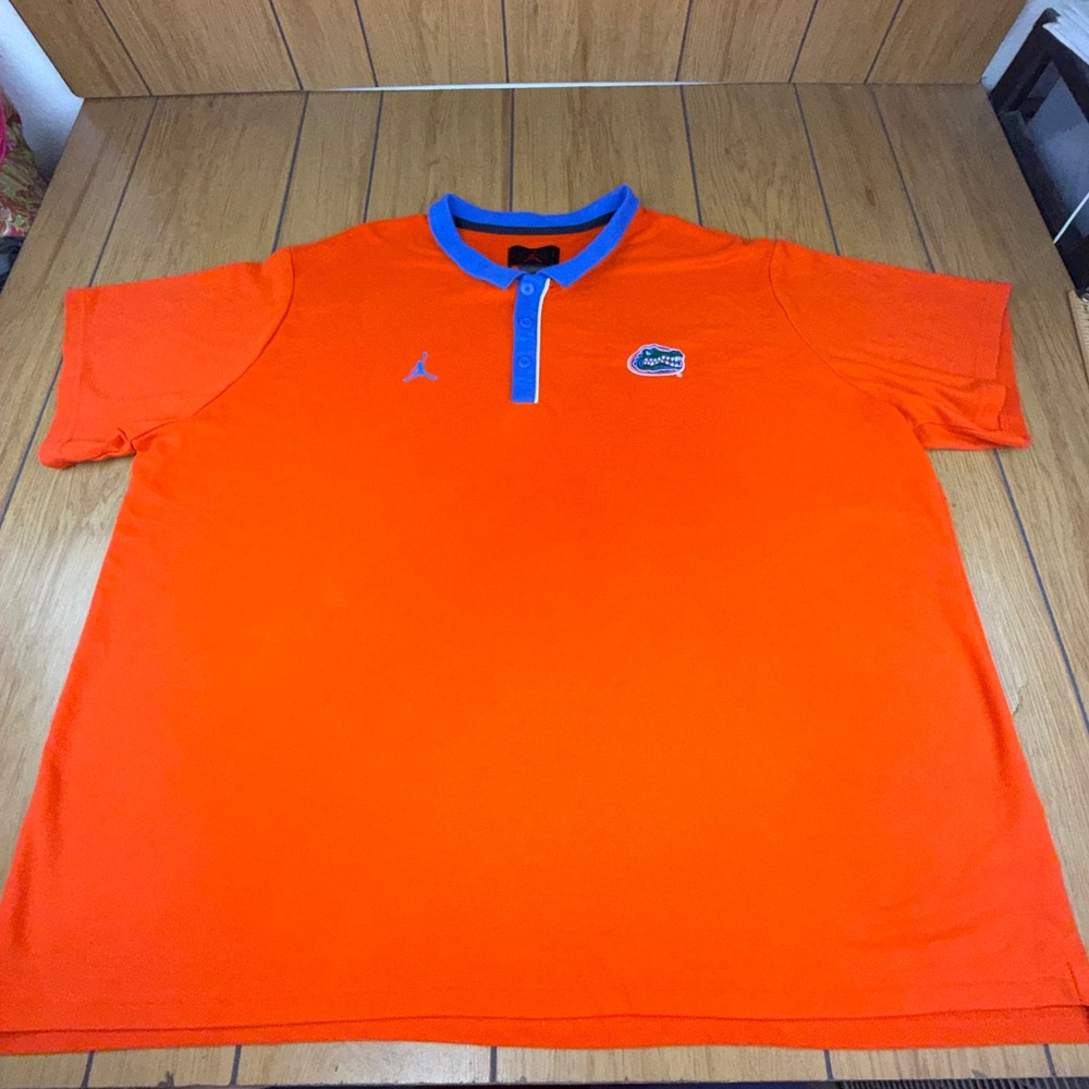 Jordan Florida Gators Team-Issued 4XL‎ Orange Blue Polo Shirt NCAA
